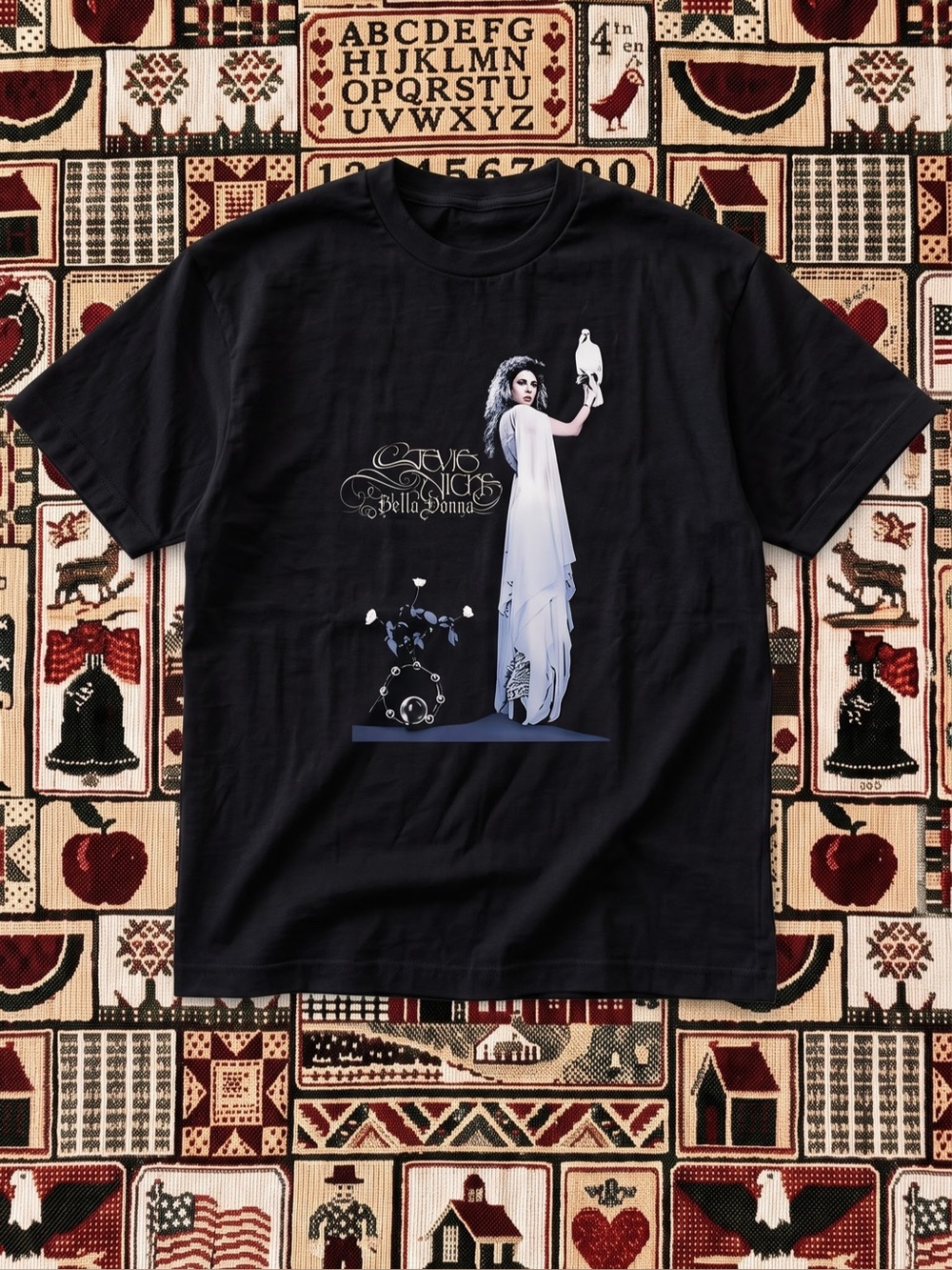 Bella Donna Graphic Short Sleeve Tee - Black